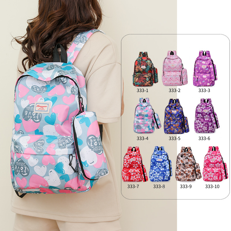 New Fashion All-Matching Women's Backpack 2023 Summer Hot Sale Lightweight Double-Shoulder Backpack Large Capacity Foreign Trade Wholesale