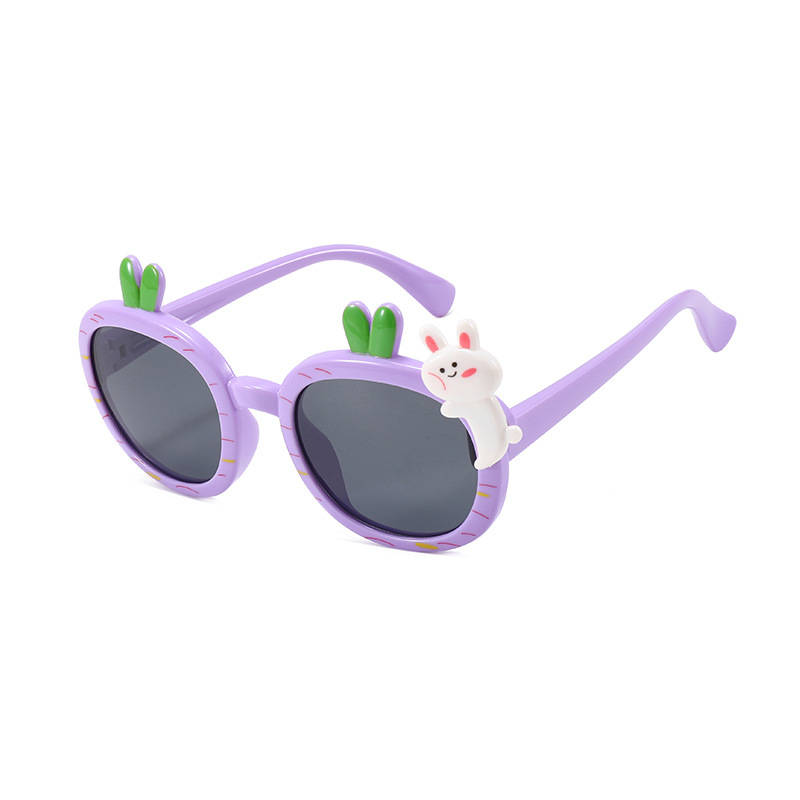 New Children's Polarized Sunglasses Cute Cartoon Silicone Sun-Resistant Sunglasses Boys and Girls Fashion Sunglasses Jc062