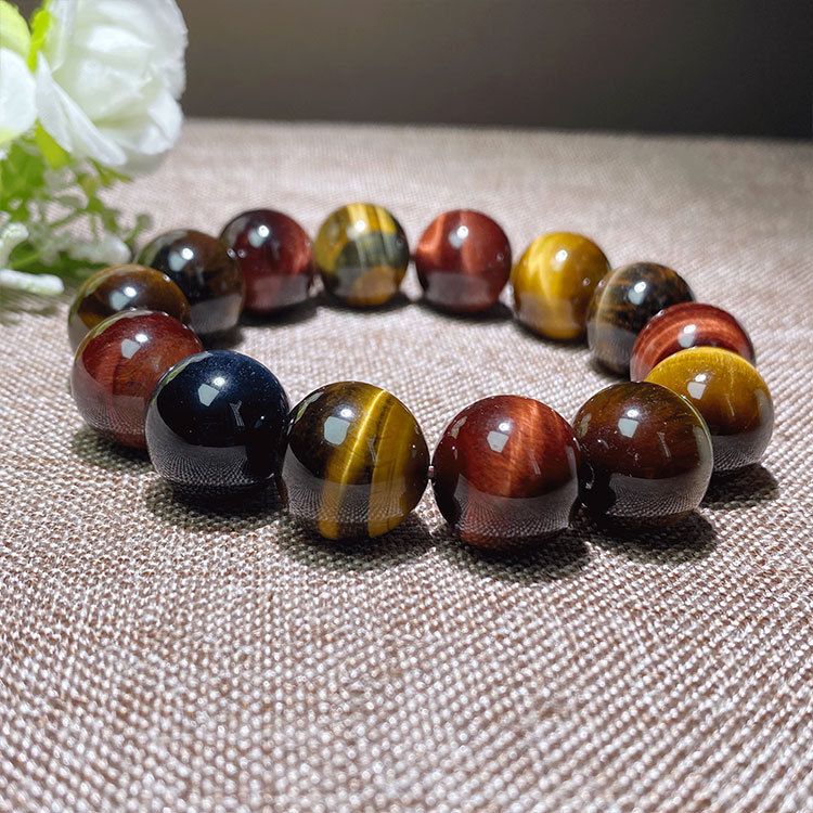 仕凡珠宝彩虎眼石时尚男女款彩虎眼石手串厂家批发