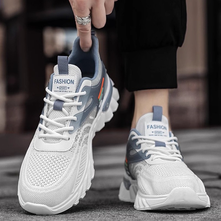 莆田椰子男鞋秋冬透气网面夏季运动休闲跑步初中学生百搭老爹潮鞋