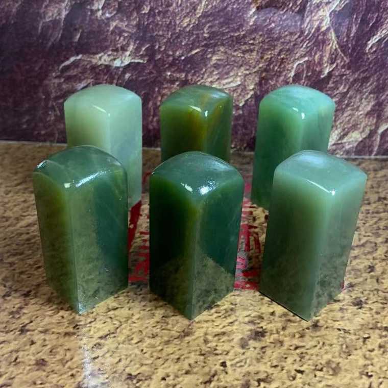 【五枚】辽宁冻石牛角冻新绿篆刻印章石书法画收藏西安新绿寿山石