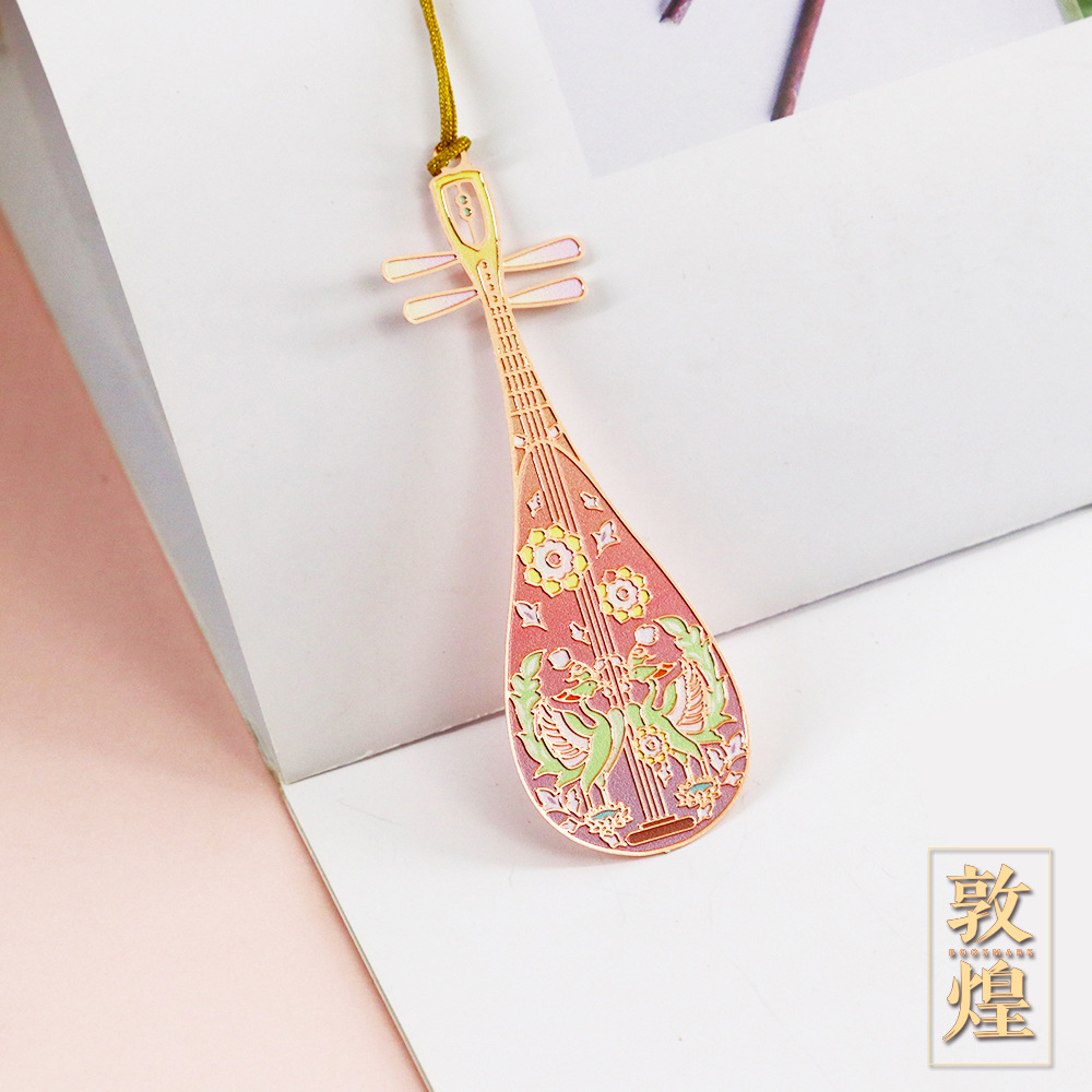 Dunhuang Cultural Creative Metal Hollow Art Bookmark National Fashion Chinese Style Museum Festival Ancient Style Exquisite Gift