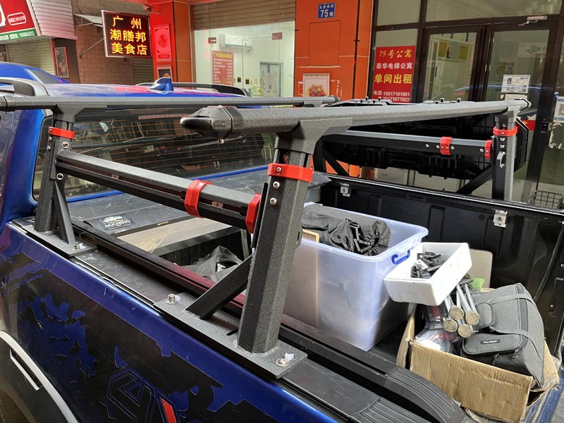 适用五十铃dmax长城炮纳瓦拉瑞迈皮卡后斗帐篷架尾箱可调行李架