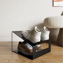 方形简易欧式金属组合鞋架ins置物架整装时尚艺术客厅收纳展示架