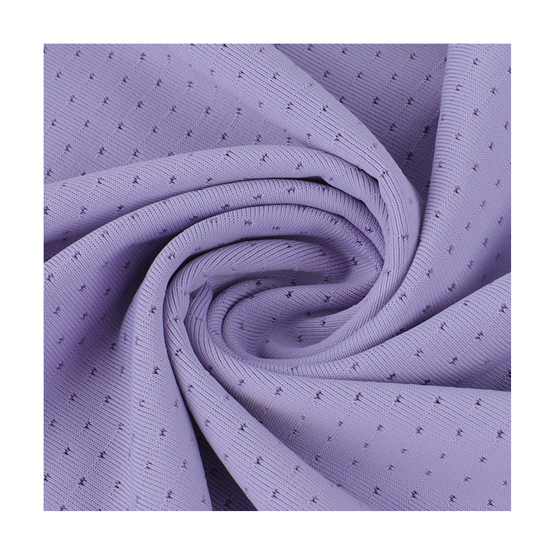 珠地网眼布 弹力锦纶运动上衣布料 春夏速干t恤polo运动衫面料