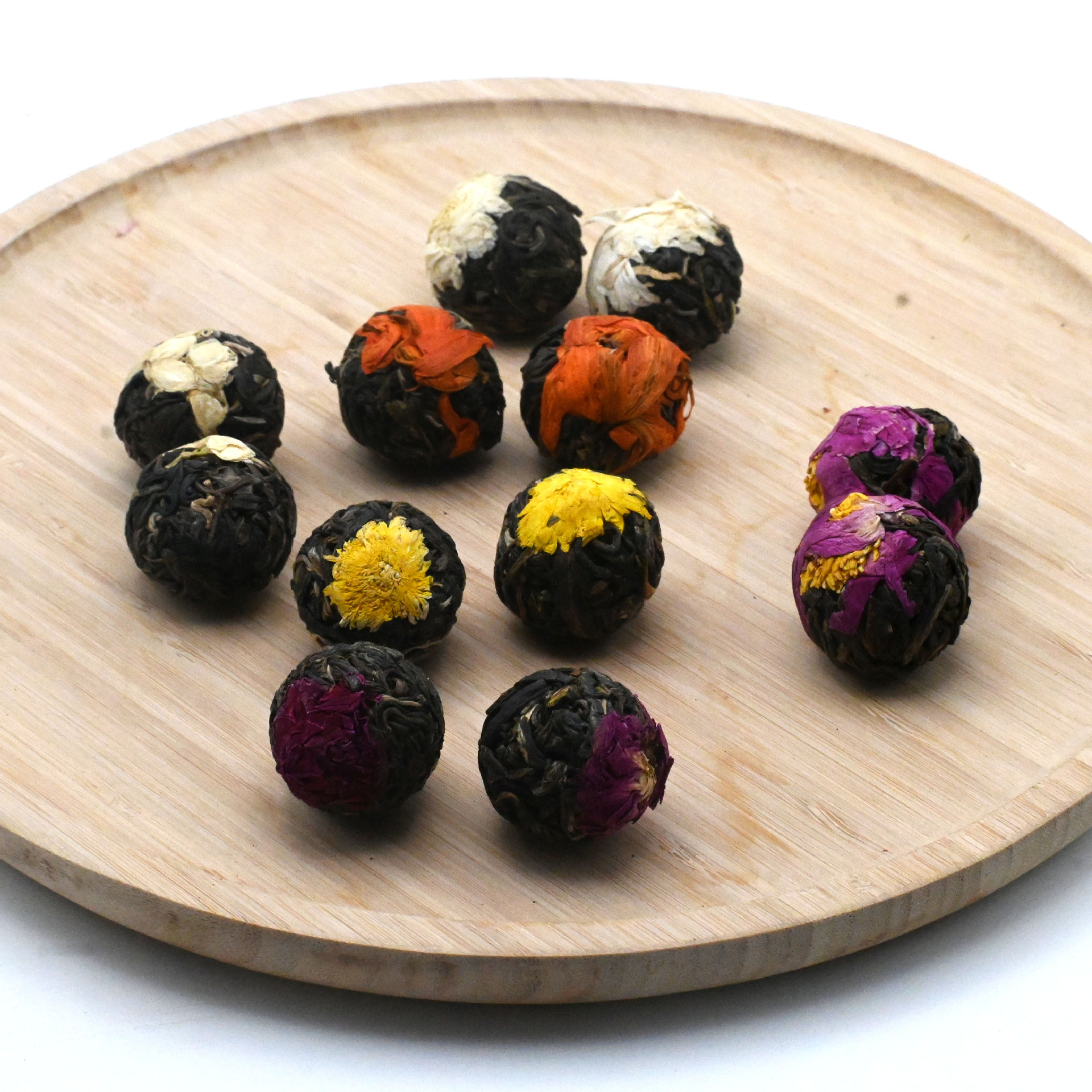 云南 花茶龙珠 茶叶 混批 花香 各类花型 花果茶 7克 一泡一颗