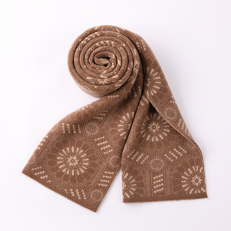 恒源祥 100%纯羊毛男士 围巾 冬季新款保暖围脖潮送男友生日礼物