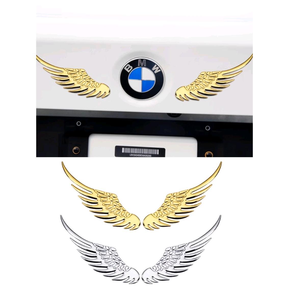 老鹰翅膀纯金属汽车尾标贴 车标改装个性装饰贴 3d立体贴天使之翼