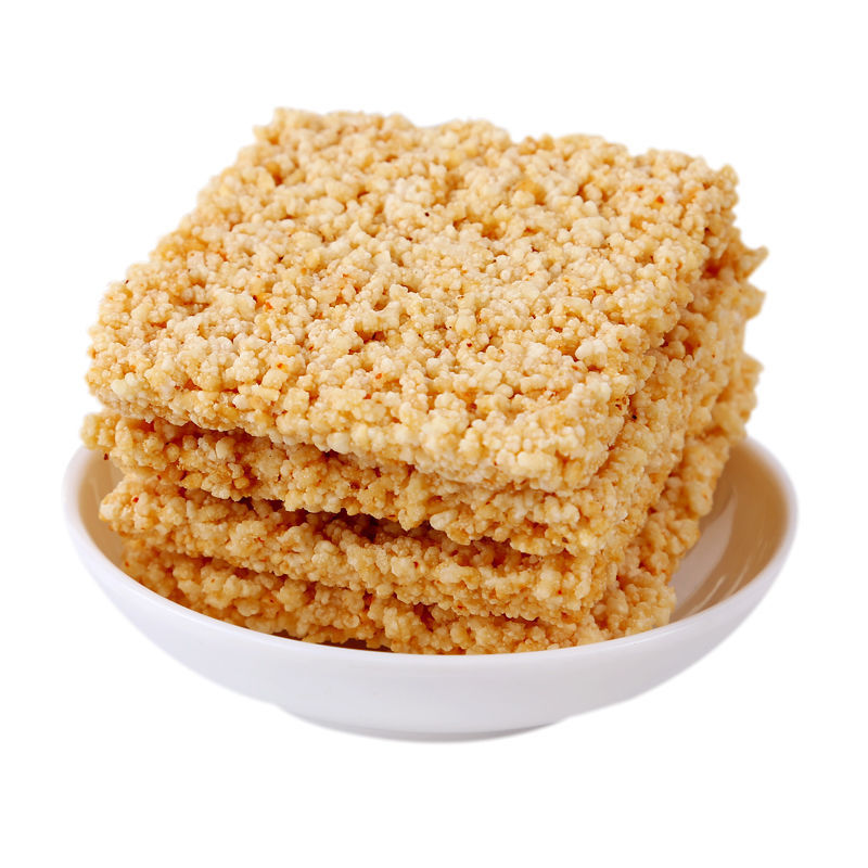 手工糯米锅巴米酥酥香辣味网红食品原味休闲零食小吃整箱批发特价