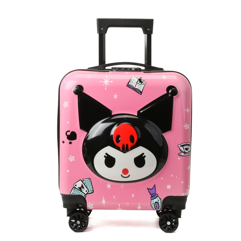 Children's Trolley Case Universal Wheel 3d Cartoon Animation Boarding Bag 18-Inch Cute Luggage Password Suitcase Wholesale