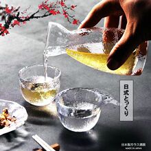 日式鹰嘴小酒杯酒壶清酒壶水晶玻璃黄酒温酒器家用烫酒壶酒具