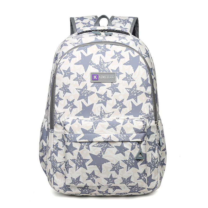 Cross-Border Wholesale New Schoolbag Schoolgirl Backpack Casual All-Matching and Lightweight Burden Reduction Junior and Middle School Students Backpack