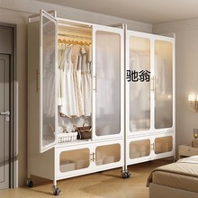 kq衣柜儿童房可视收纳柜男童女孩卧室家用多功能移动储物柜儿童衣