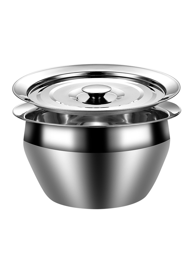 特厚不锈钢油盆带盖 家用厨房油缸商用猪油调料盆油鼓漏勺套装