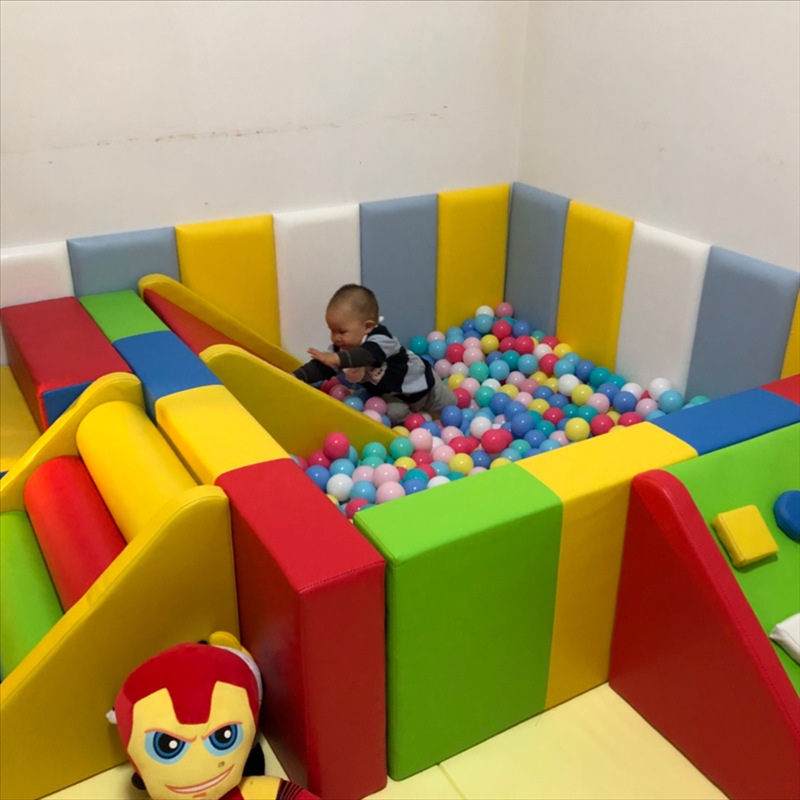 幼儿园软体海洋球池围栏波波球防撞护栏决明子沙池儿童小型游乐场