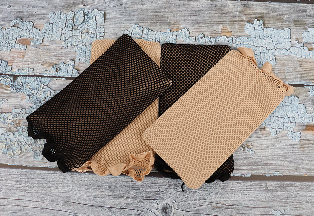 【厂家直销】高弹性网格假发发网 加长隐形头套发网 两头通发兜