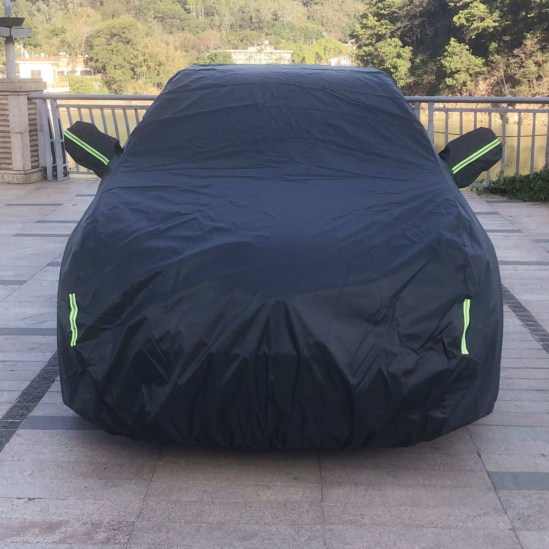 黑色汽车牛津布车衣车罩防晒防雨遮阳罩子棉绒加厚car cover车套