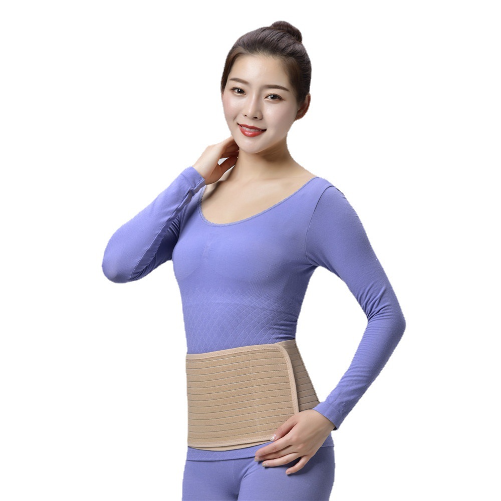 女士产后收腹带透气全弹力自粘束缚带束腹带收腰带收胯带亚马逊