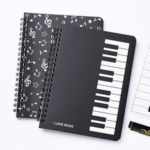 音符笔记本线圈本子音乐文具套装创意礼品礼物钢琴琴键作业本批发