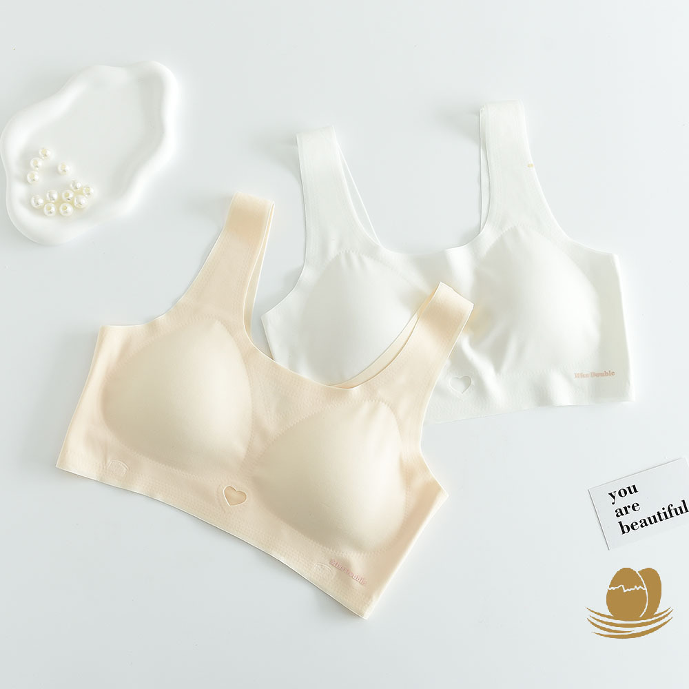 少女文胸莫代尔大童内衣无痕打底背心发育期防凸点二三阶段带胸垫
