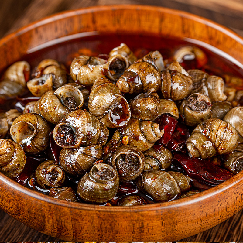 麻辣田螺商用开袋即食香辣螺蛳肉炒嗦螺儿时怀旧小零食螺尊500g2*