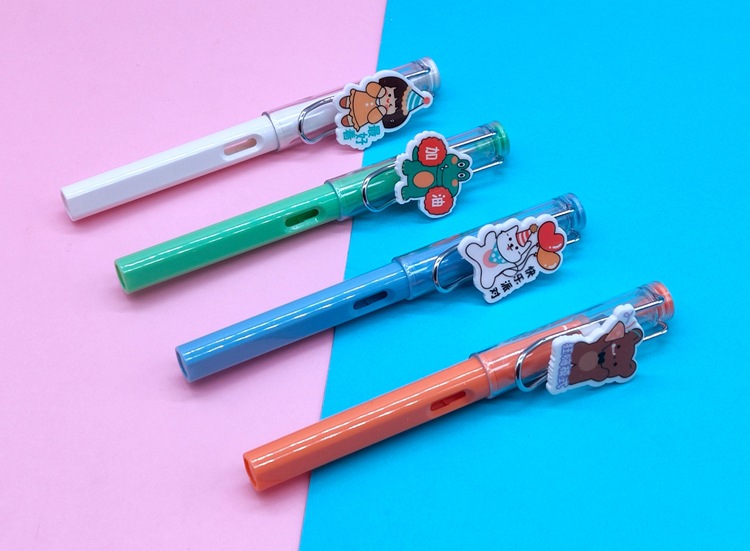 【1支钢笔 2支墨囊】奥德美5180直液式学生钢笔可替换墨囊单只装