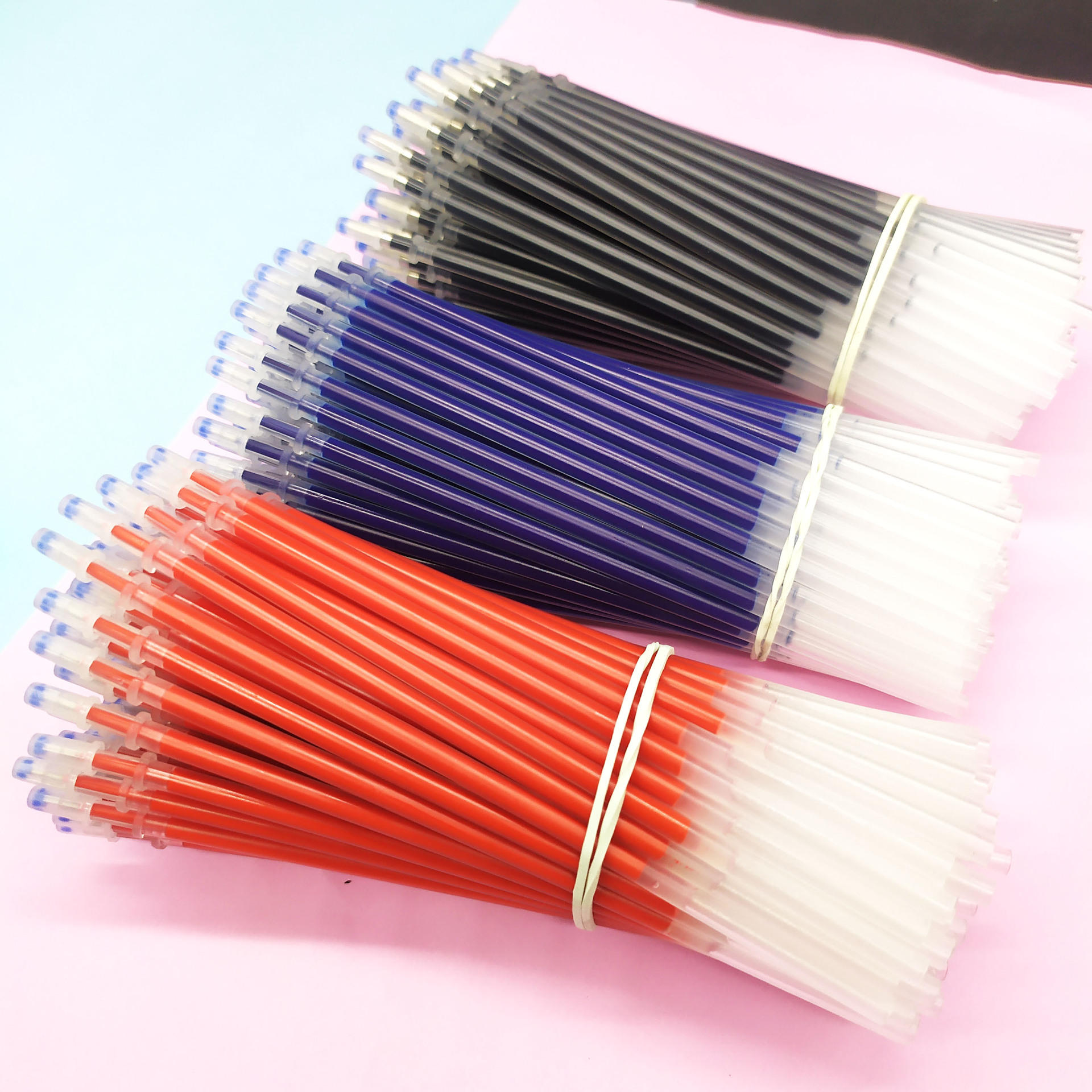 急购2022秋60支笔芯038全针管黑色中性笔碳素水笔替芯学生考试替换