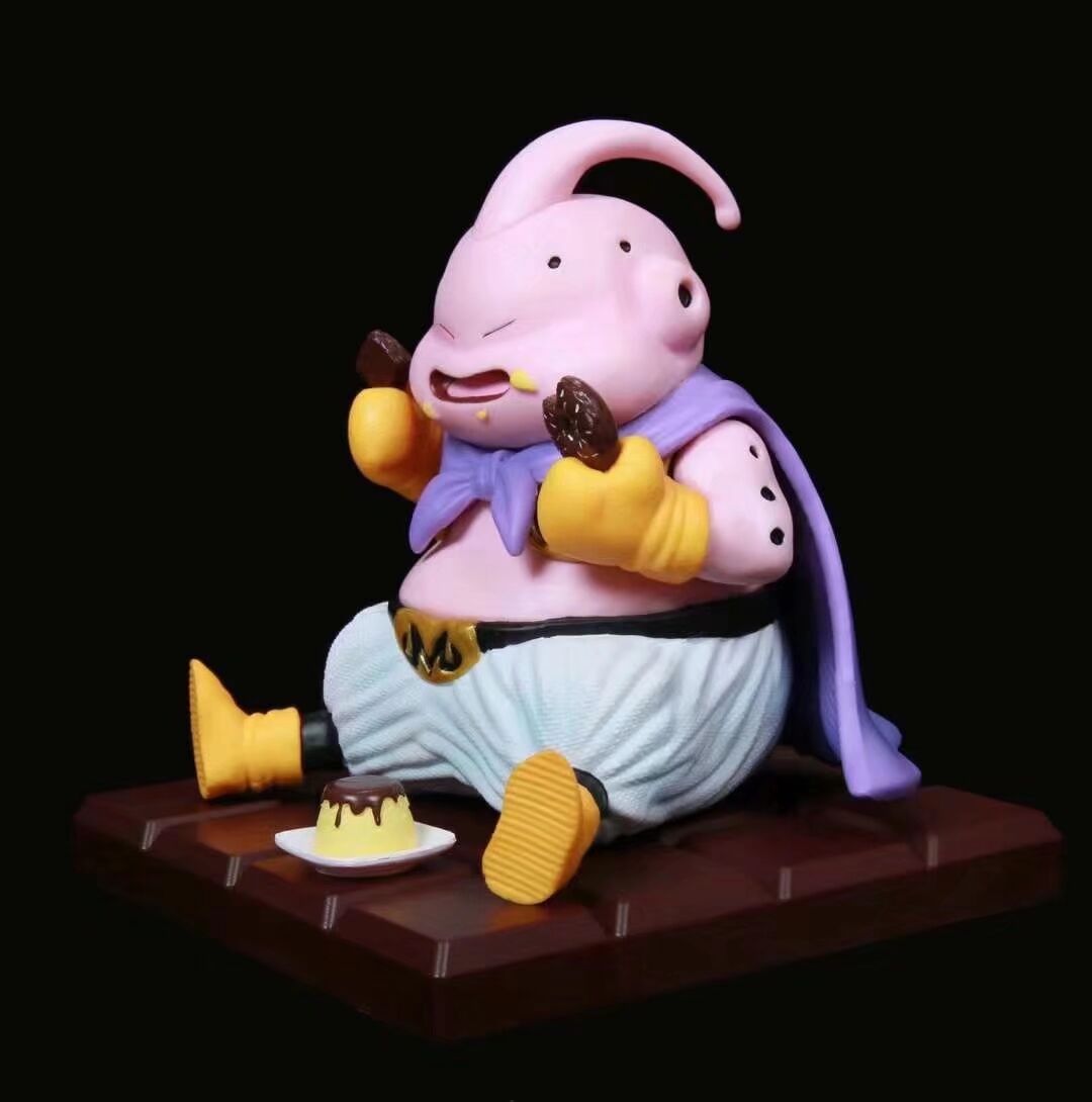 七龙珠 dod 魔人布欧 吃货 甜甜圈 布丁 可爱胖布偶 坐姿 手办