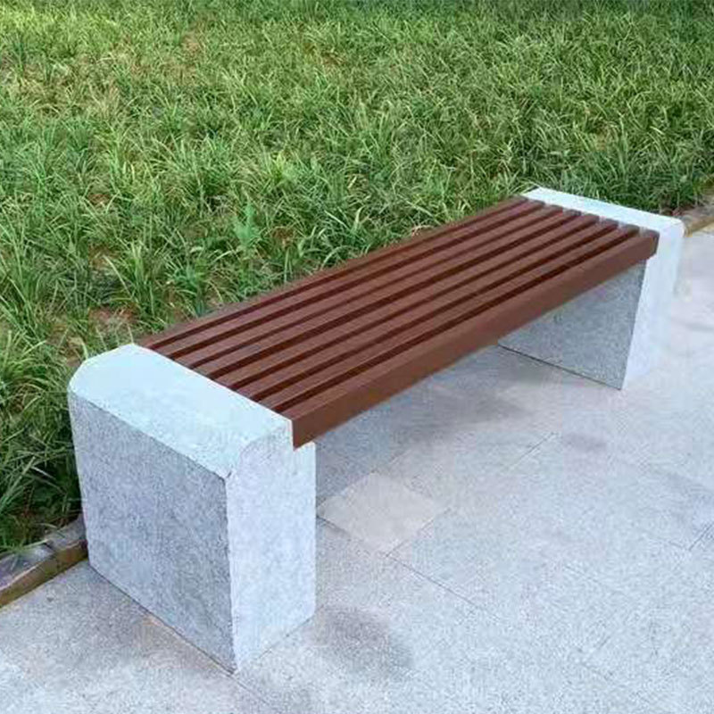 公园石椅石凳子 长条庭院石板凳 户外石木条凳 石台小区休闲椅