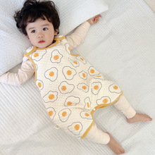 婴儿防凉肚子宝宝睡袋春秋款儿童防踢被子睡觉防着凉开衫睡衣跨境