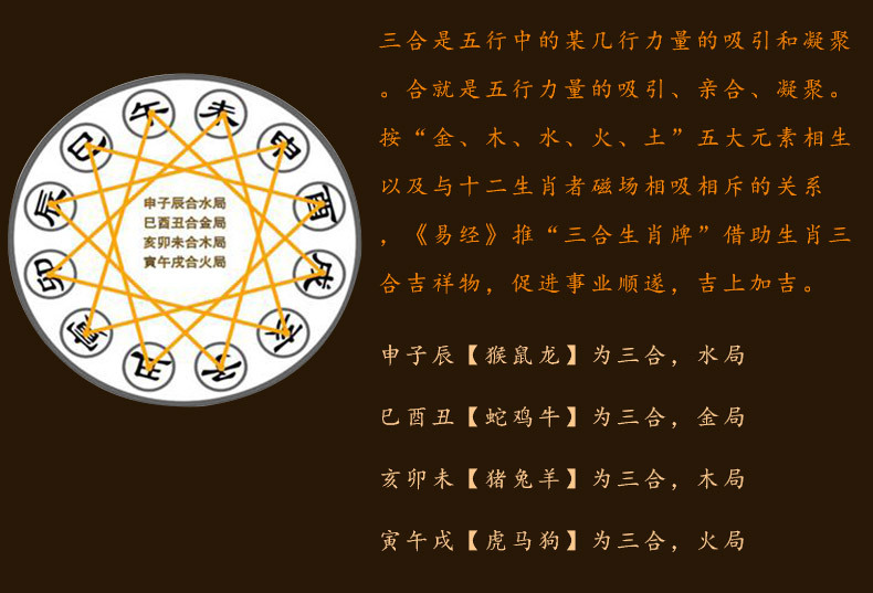 兔羊猪三合木局黑曜石未卯通岁局吊坠未巳同宫局猪加兔形卯饰品