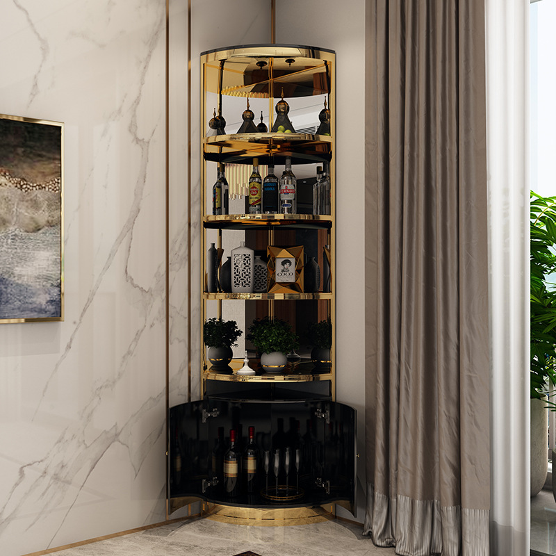 转角酒柜弧形