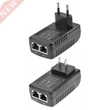 24V 0.5A 12W Wall Plug POE Injector Ethernet Adapter IP Phon