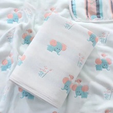 纱布浴巾婴儿六层毛巾被纯棉儿童被抱被盖毯被夏被宝宝幼儿园厂家
