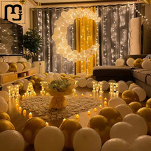 炫恺求婚室内布置高级创意用品惊喜场景气球现场浪漫表白室外室内