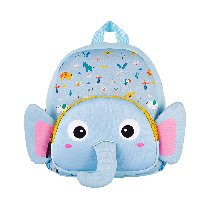 New Student Animal Cartoon Schoolbag Children Neoprene Kindergarten Backpack Dinosaur Unicorn Schoolbag Wholesale