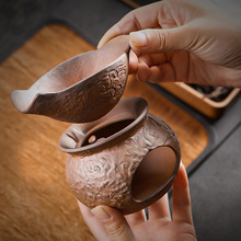 洞藏楼粗陶日式焙茶炉陶瓷茶叶提香器蜡烛加热烤茶炉醒茶家用茶道