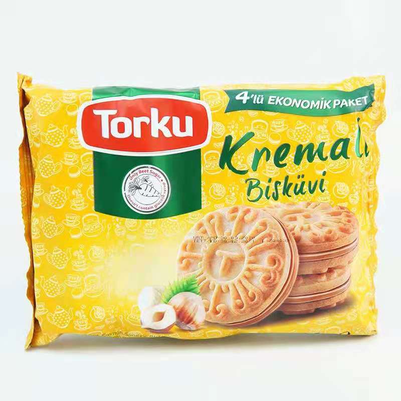土耳其torku倍迷夹心饼干进口零食香蕉巧克力奶油244g休闲新日期