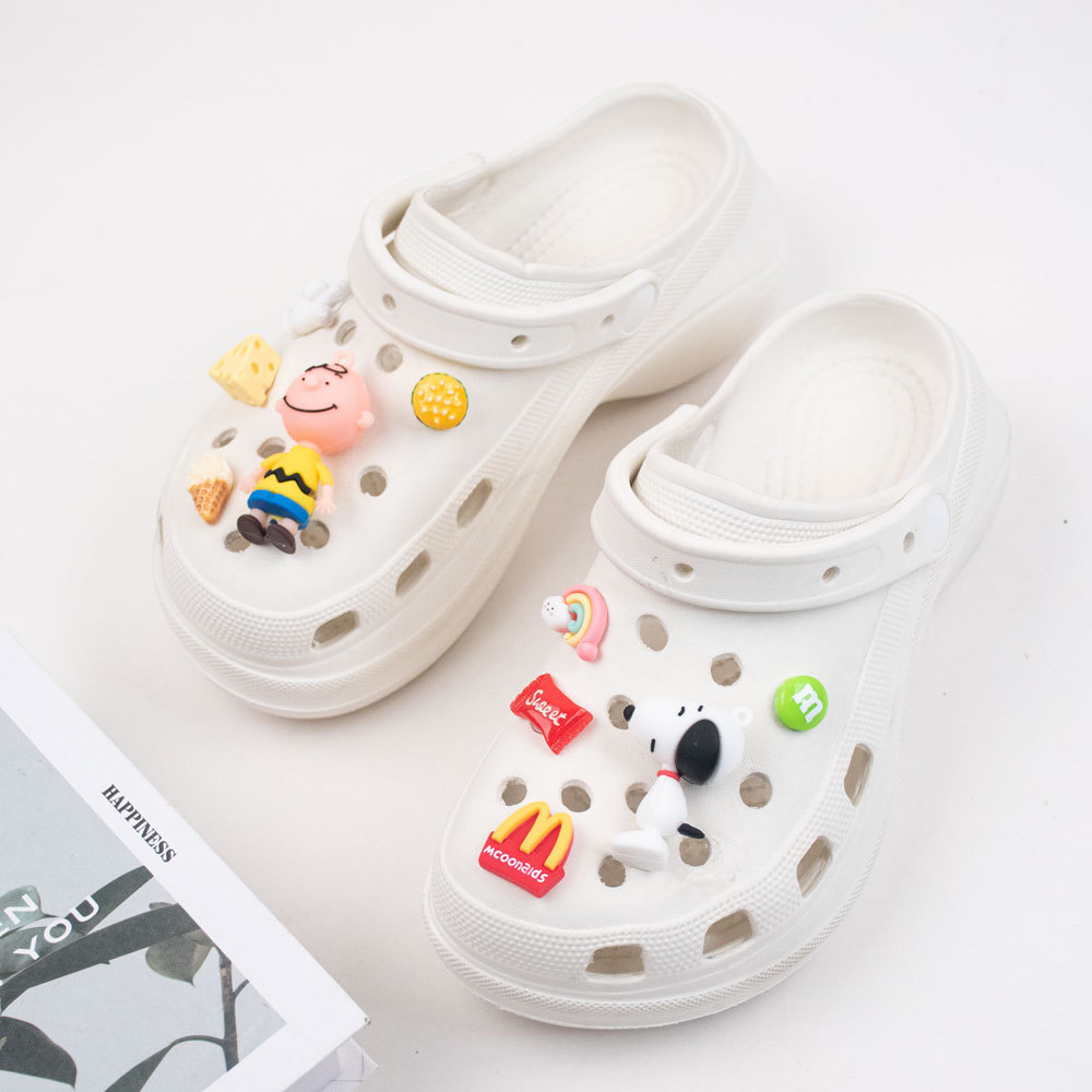 Hole Shoes Decoration DIY Three-Dimensional Cartoon Snoopy and Charlie Suit Hole Shoes Shoe Ornament Hole Shoes Shoe Buckle