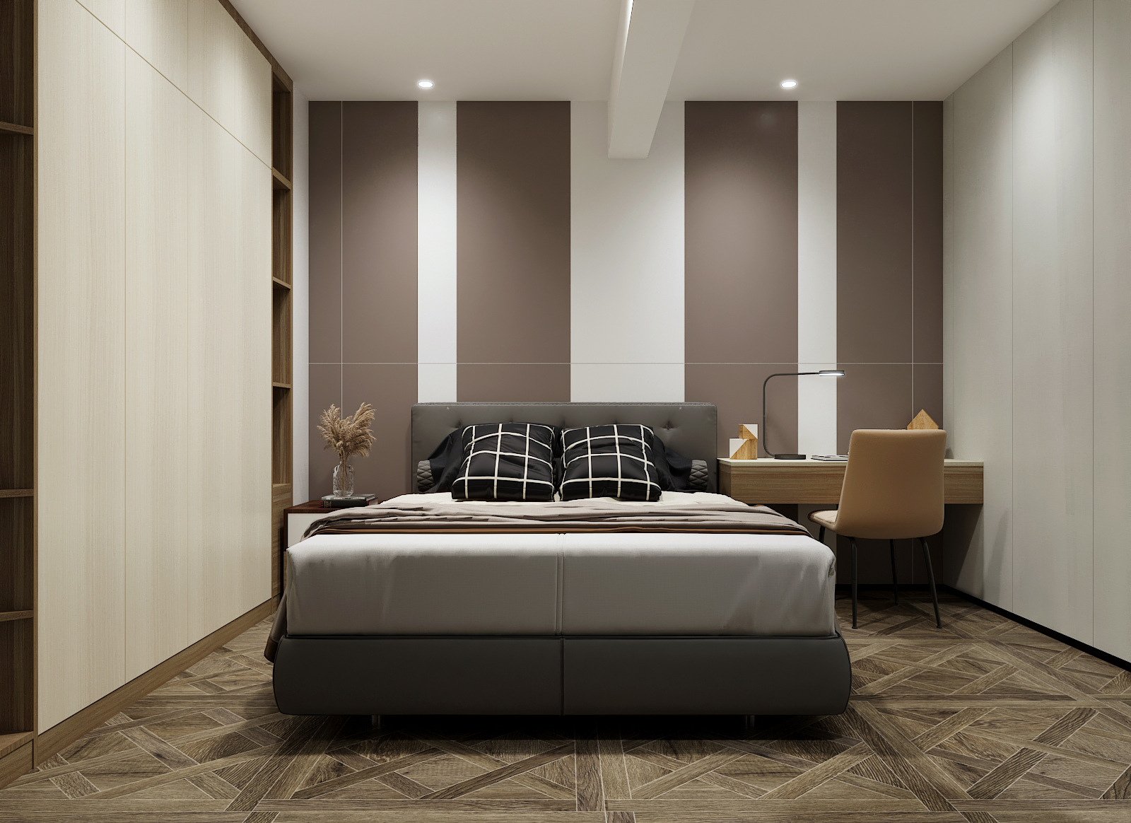 墙板护墙板航美无漆实木板材酒店装修板材实木平板门简约风格