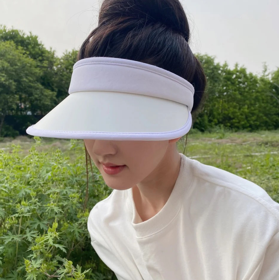 赵露思明星同款防晒遮阳帽女空顶帽子韩版防太阳光夏季鸭舌运动帽