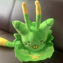 跨境新品Regretevator Gnarpy plush 游戏周边绿色猫玩偶公仔玩具