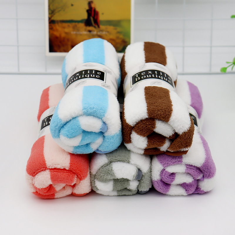 Factory Wholesale Coral Fleece Facecloth Absorbent Soft Lint-Free Face Wiping Towel Unisex Towel