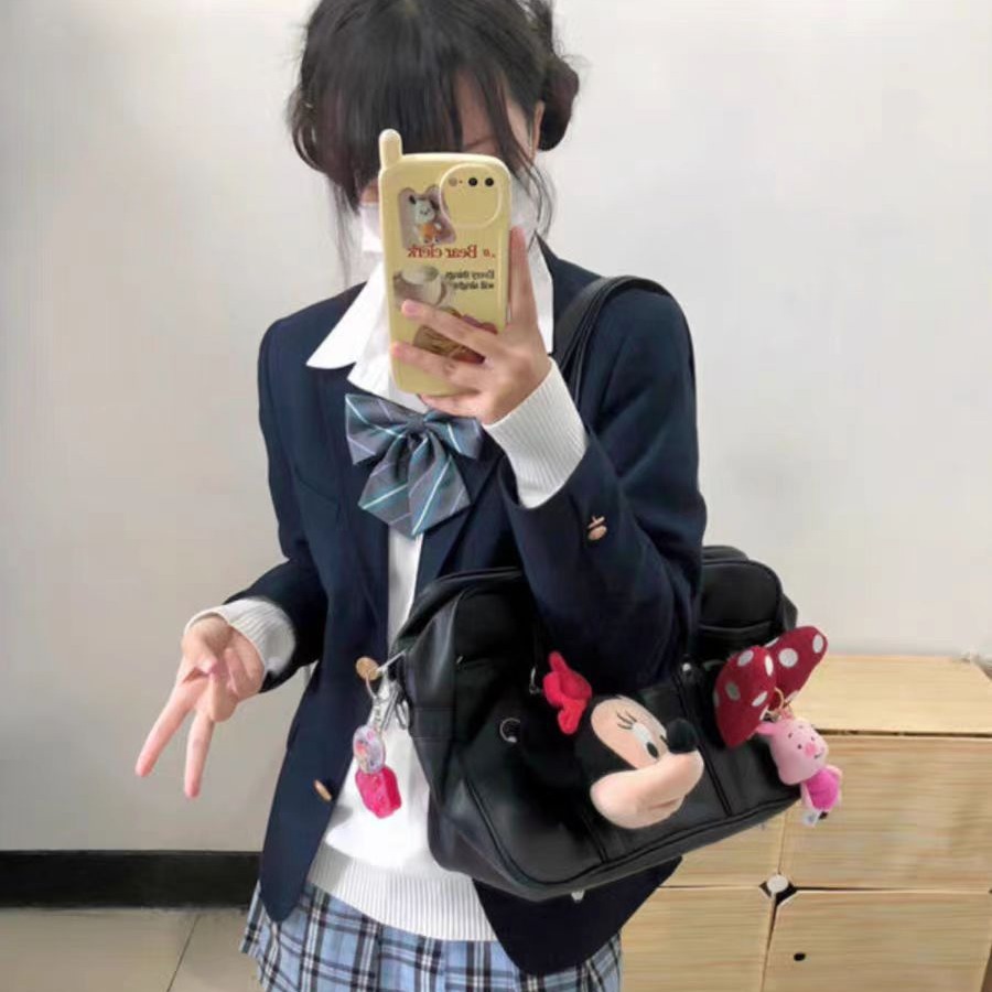 包包女2024新款日系jk制服包学生通勤书包大容量单肩包手提邮差包