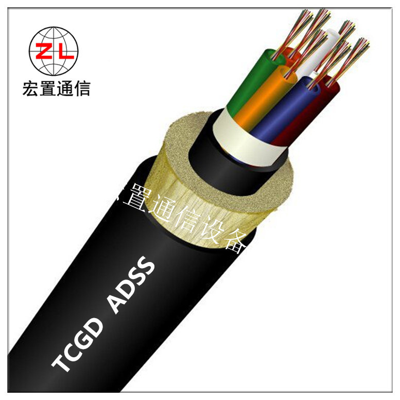 24芯输电线路ADSS电力光缆 单模架空非金属ADSS光缆图片