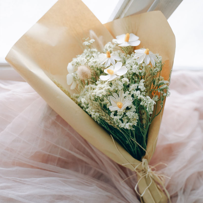 干花花束包装送人拍照手拿领证小道具手捧花网红摄影闺蜜生日礼物