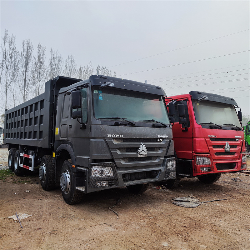 出口二手豪沃翻斗自卸车6x4 howo 运输卡车 371马力土方车 渣土车