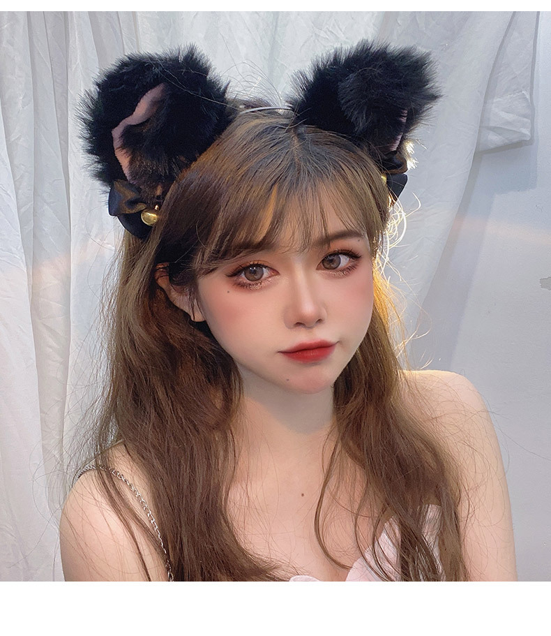 韩版网红主播毛绒猫耳朵发箍 可爱性感少女卖萌兽耳发夹猫咪头饰