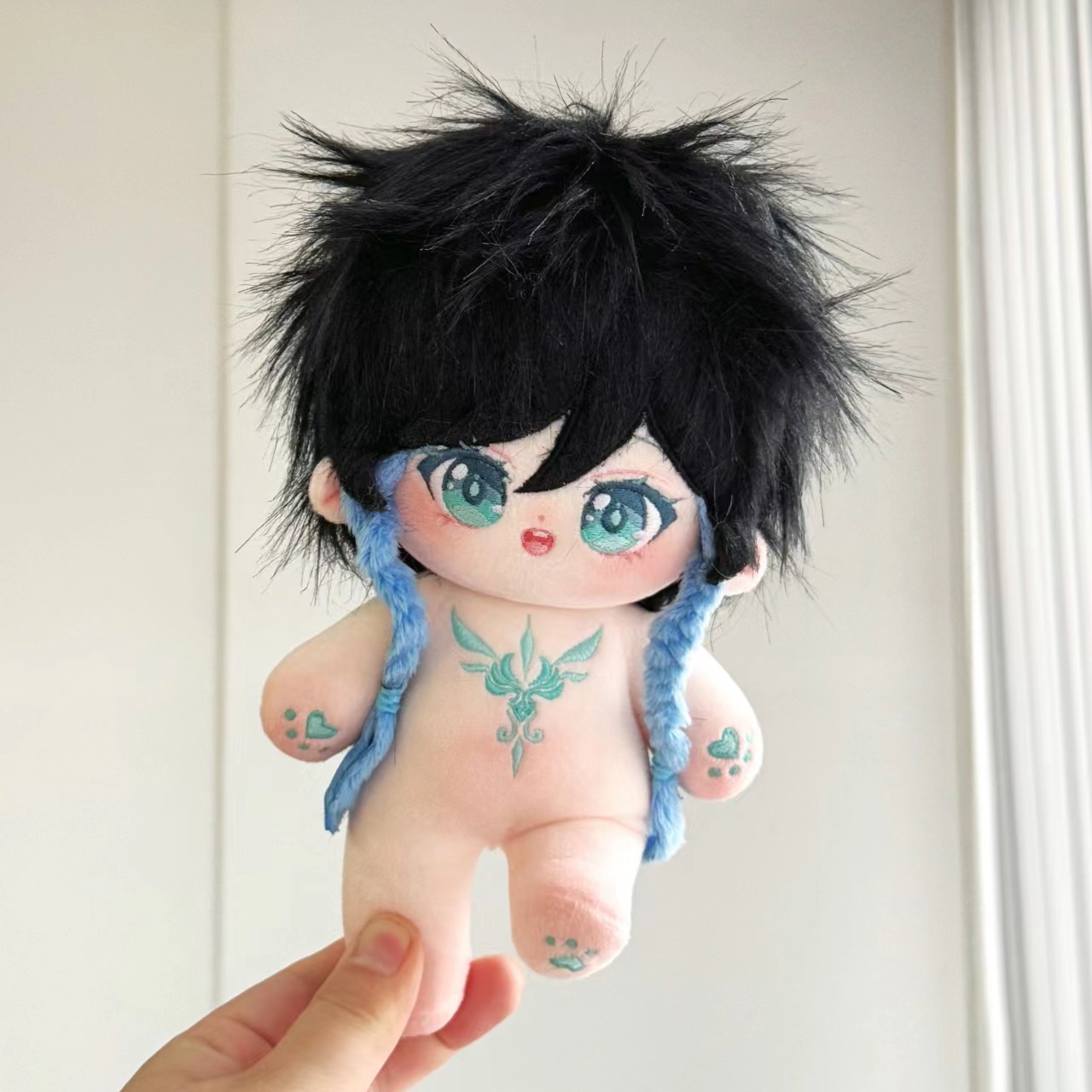 正版原创 现货 原神 温迪属性 巴托巴斯 20cm棉花娃娃 同人周边