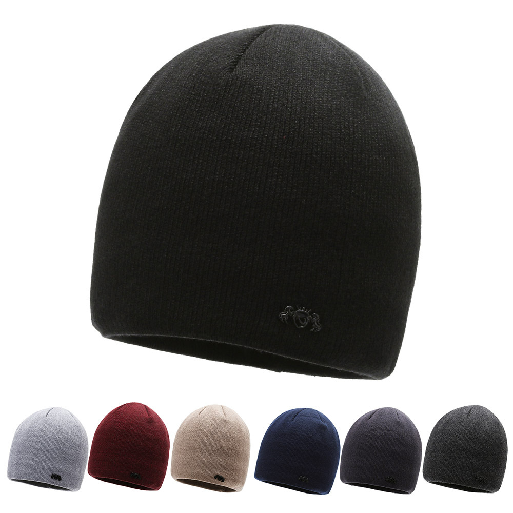 毛线帽秋冬季冰帽男女时尚套头帽韩版潮针织帽保暖帽冷帽包头帽子